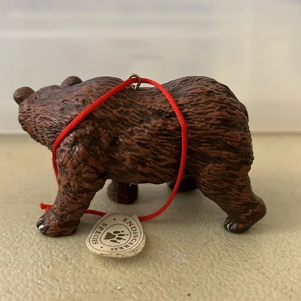 Midwest of Cannon Falls Bear & Leopard Endangered Species Christmas Ornament Set
